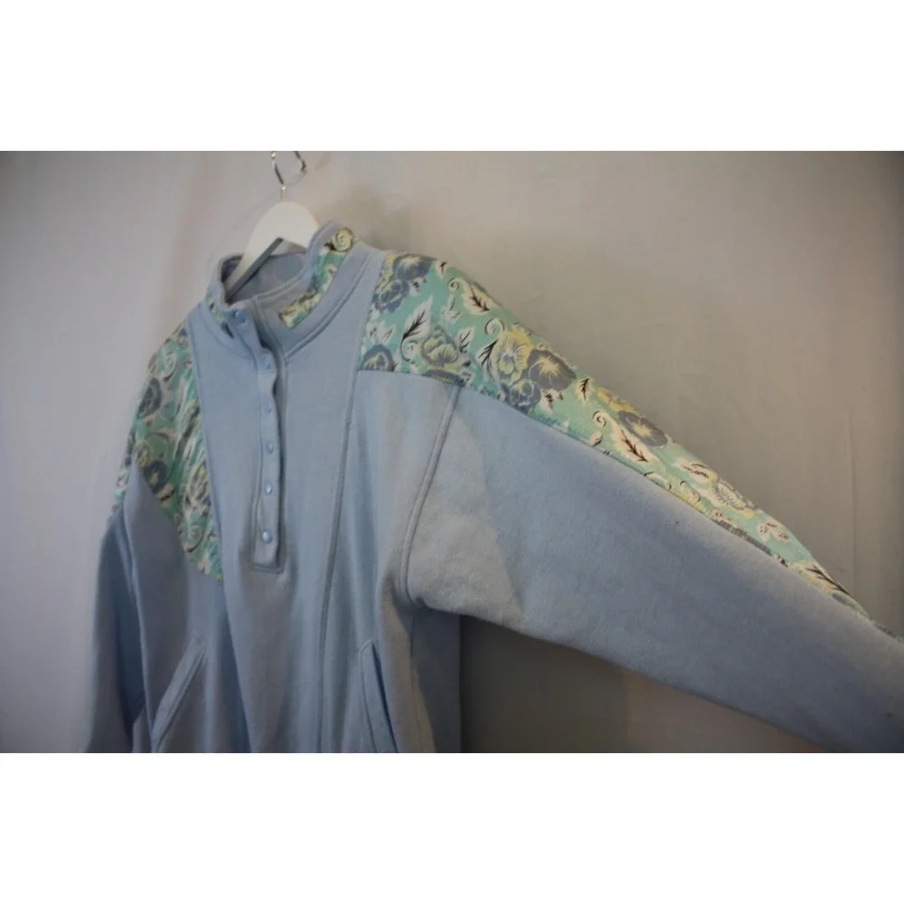 Chinawear by Morsly Sweater Womens Medium Vintage Pullover Blue Grandmacore